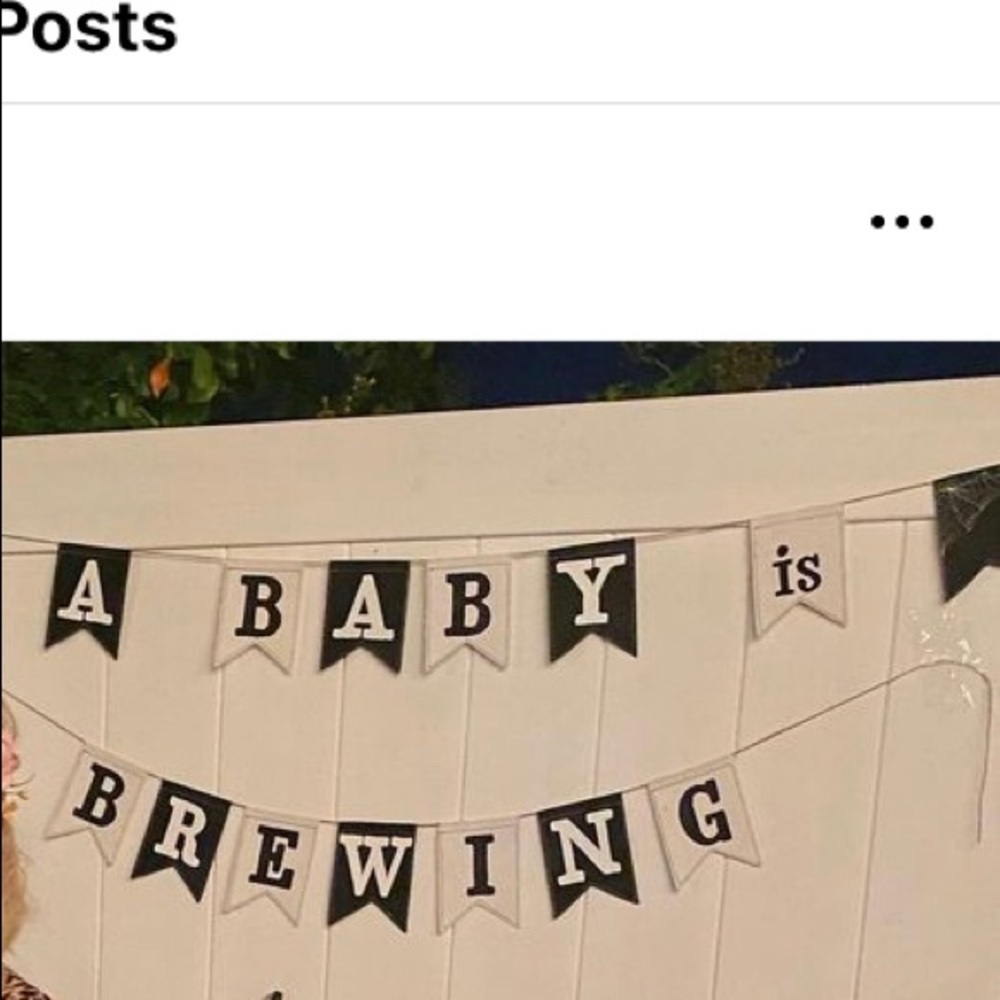 Baby is brewing sign